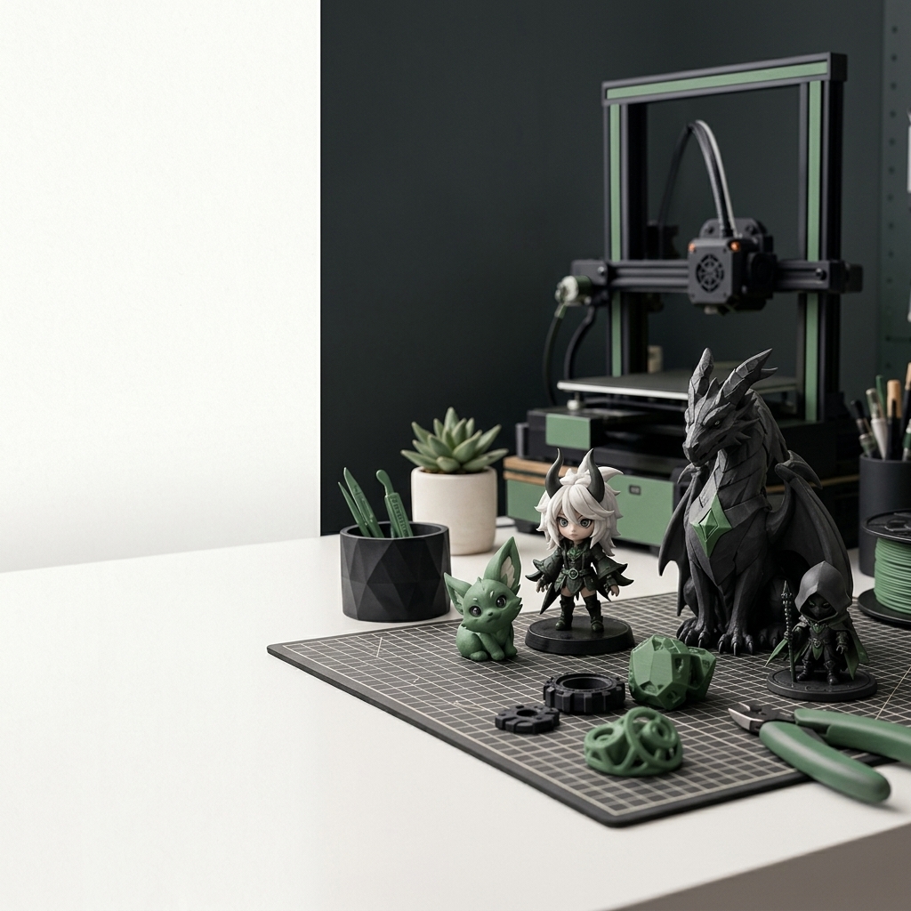 3D printing workshop with collectible prints